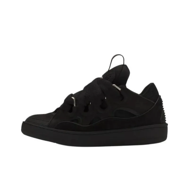 Lanvin Curb Low Top Skateboard Shoes Unisex Black-0