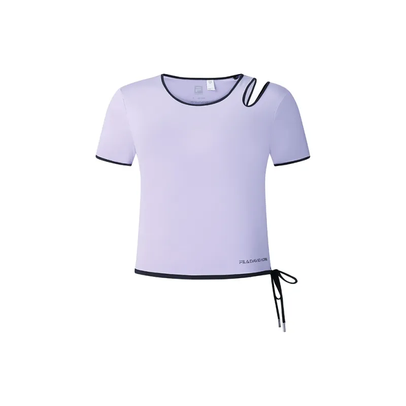 FILA T Shirt Women's Numbers Lavender-2