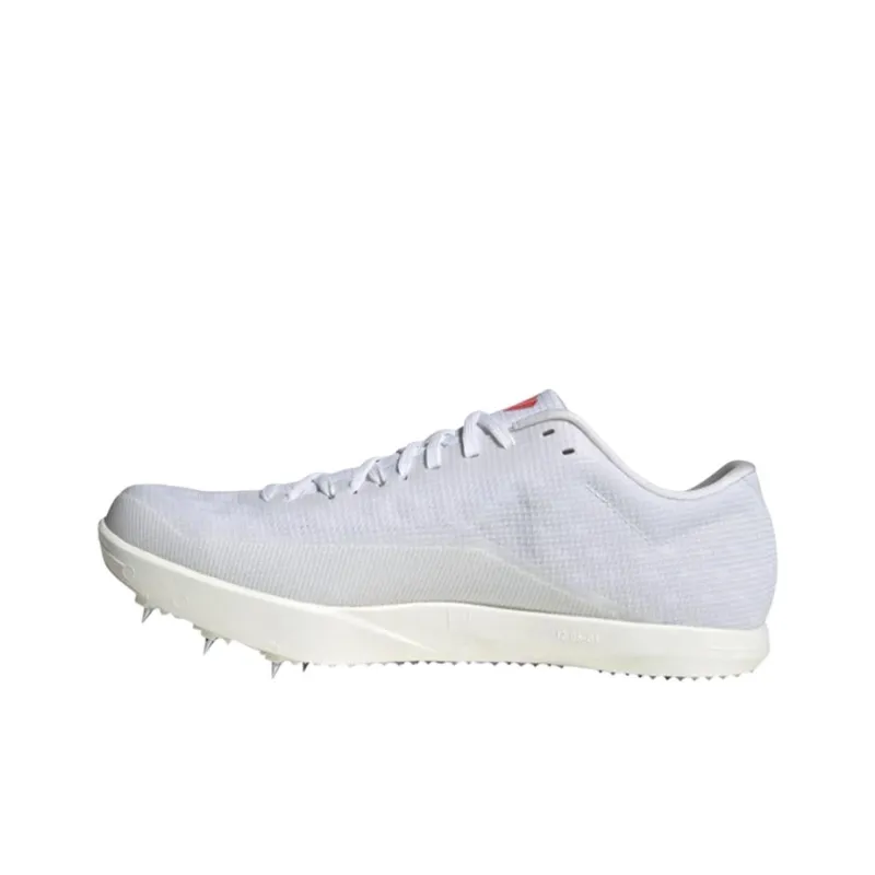Adidas Anti Slip And Wear Resistant Functionality White Black Track Shoes Unisex Low Top Upper Height-1