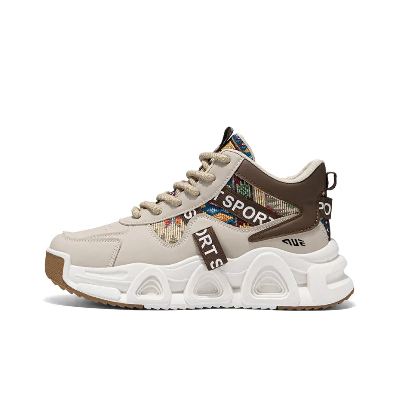 Prince McQueen Shock Absorbers With Slip Resistant And Abrasion Resistant Properties High Top Casual Shoes Men's-5