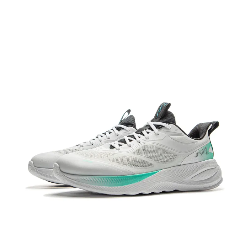 LiNing Abrasion Resistant Coverage Lightweight Low Top Casual Shoes Men's Standard White-2