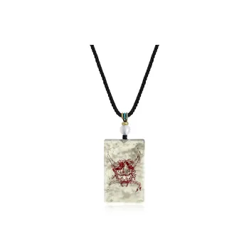 JIAOSHIYU Serpentine Jade Necklaces Unisex