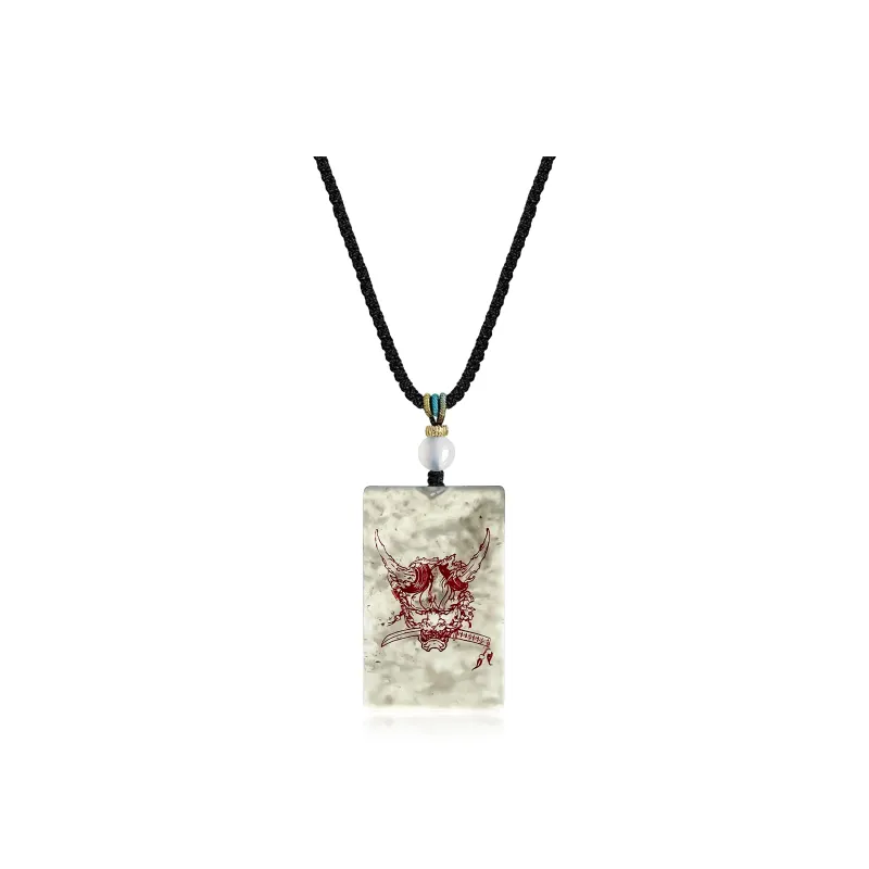 JIAOSHIYU Serpentine Jade Necklaces Unisex-0