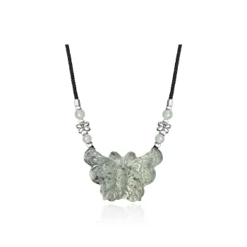 JIAOSHIYU Serpentine Jade Jade Necklaces Unisex