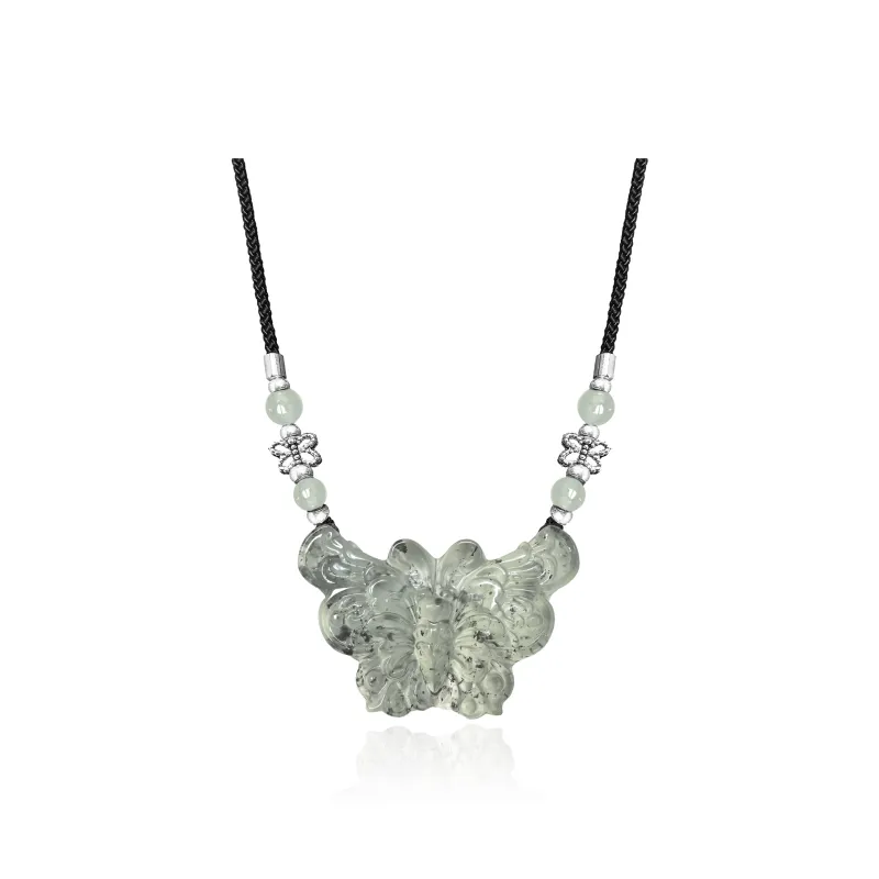 JIAOSHIYU Serpentine Jade Jade Necklaces Unisex-0