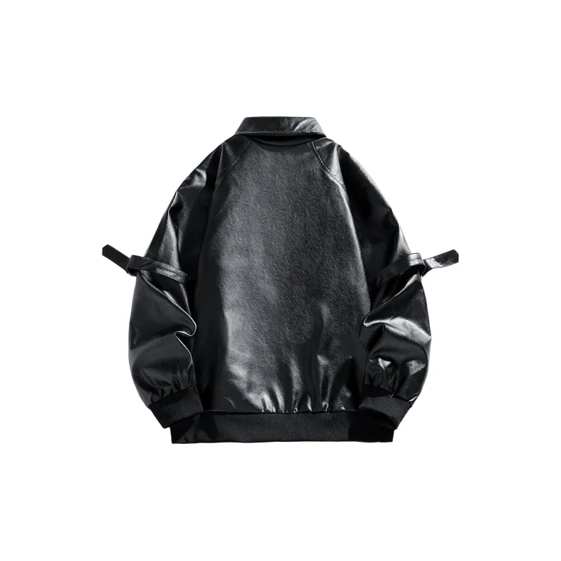 HIKZ Leather Jacket Unisex Black-1