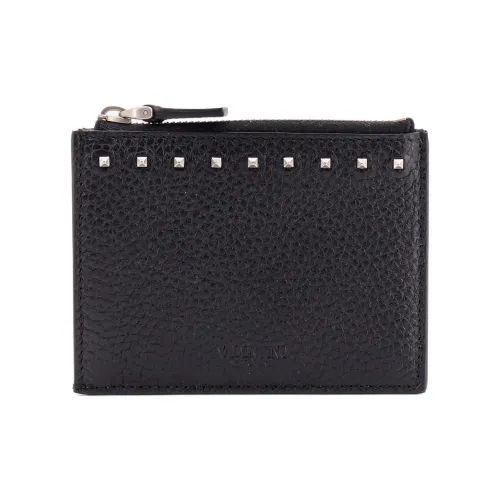 Valentino Garavani Rockstud Zip Up Card Holder