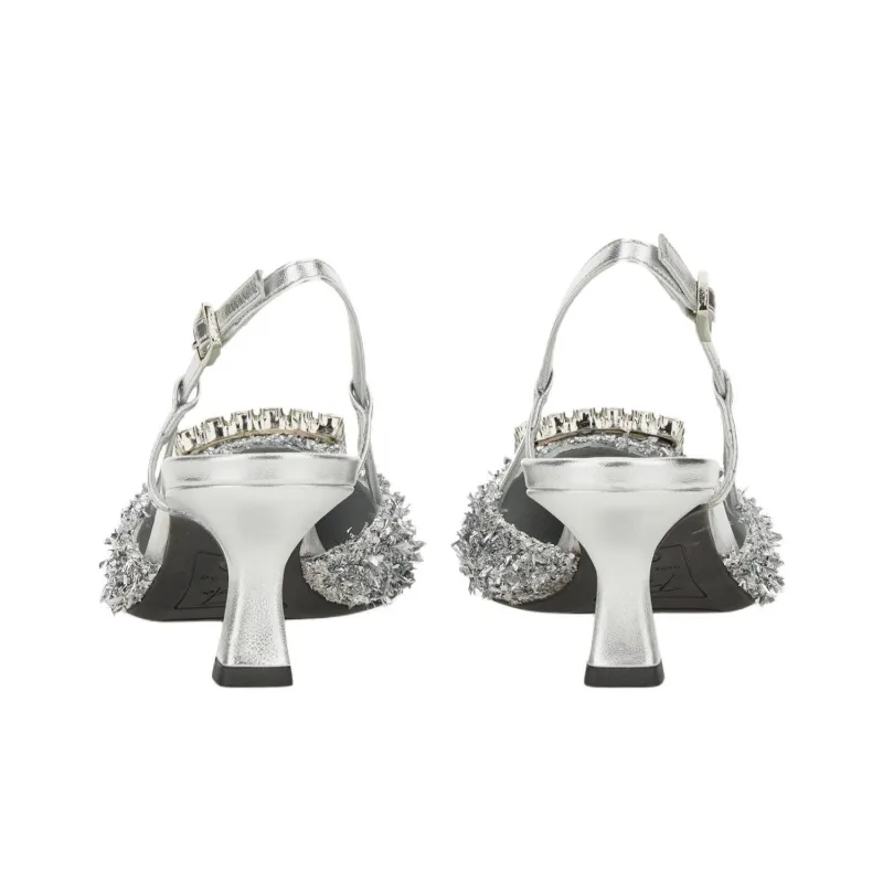 Roberto Festa Slim Heel High Heels Women's Silver-4