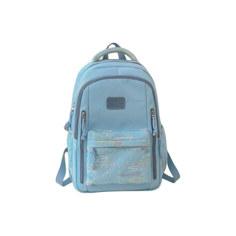 URBAN FOREST Nylon Backpack Regular Unisex White/Black/Pink/Burgundy/Blue-9