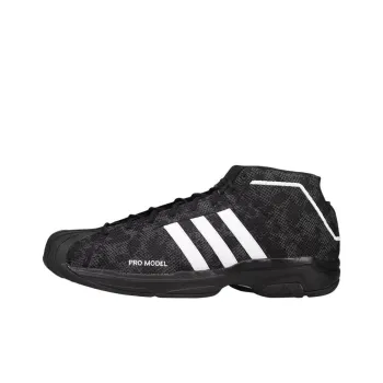 Adidas PRO Model 2G Anti-Slip Wear-Resistant Mid-Top Basketball Shoes Men's Black