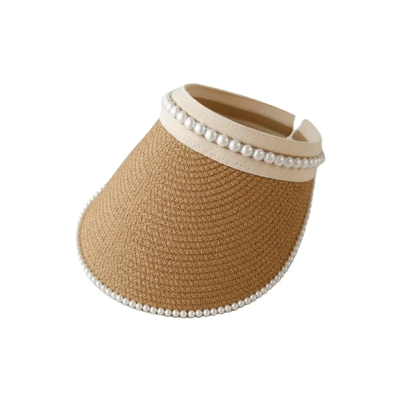 DZP Straw Woven Sun Protection Hats Unisex-4