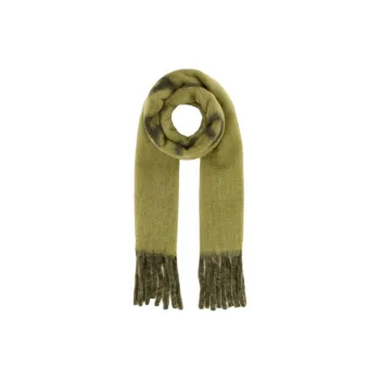 Burberry Alpaca Wool Polyamide Knit Scarves Women's Green