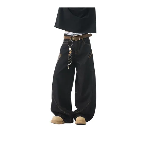 Classic Jeans Style Unisex Black Extended Length Style