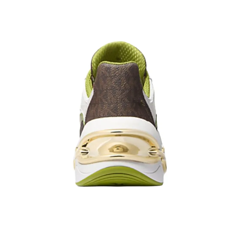 MICHAEL KORS Toni Low Top Chunky Sneakers Women's Green White-4