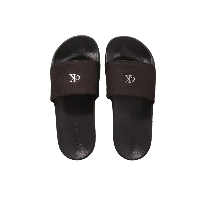CKJ CALVIN KLEIN JEANS Slide Slippers Women's Black-4