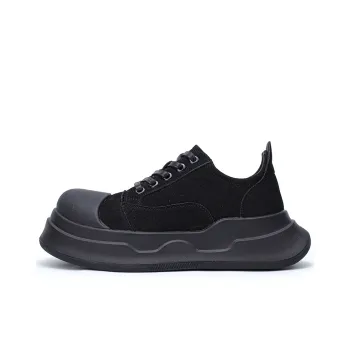 ESTEE GEEA Coverage Anti Slip Wear Resistant Breathable Height Increasing Low Top Skateboard Shoes Unisex Black