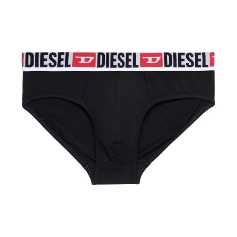 DIESEL Umbx Damien All Over Logo Waist Boxers 3 Pack Black/Blue/Red-1