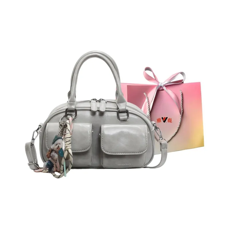 Yalu PU Handbag, Shoulder Bag, Crossbody Bag Regular Women's Pink/Coffee/Beige Gray/Ecru/Black-14