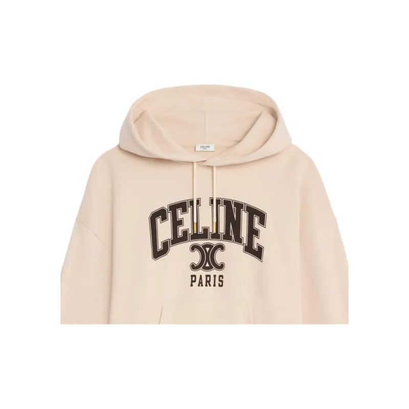 CELINE Oversized CELINE Hoodie In Cotton Fleece-8
