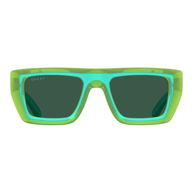 GUCCI Plastic Square Sunglasses Unisex Green-1
