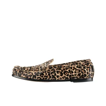 A.P.C Swan Casual Single Shoes Women's Leopard Print Brown