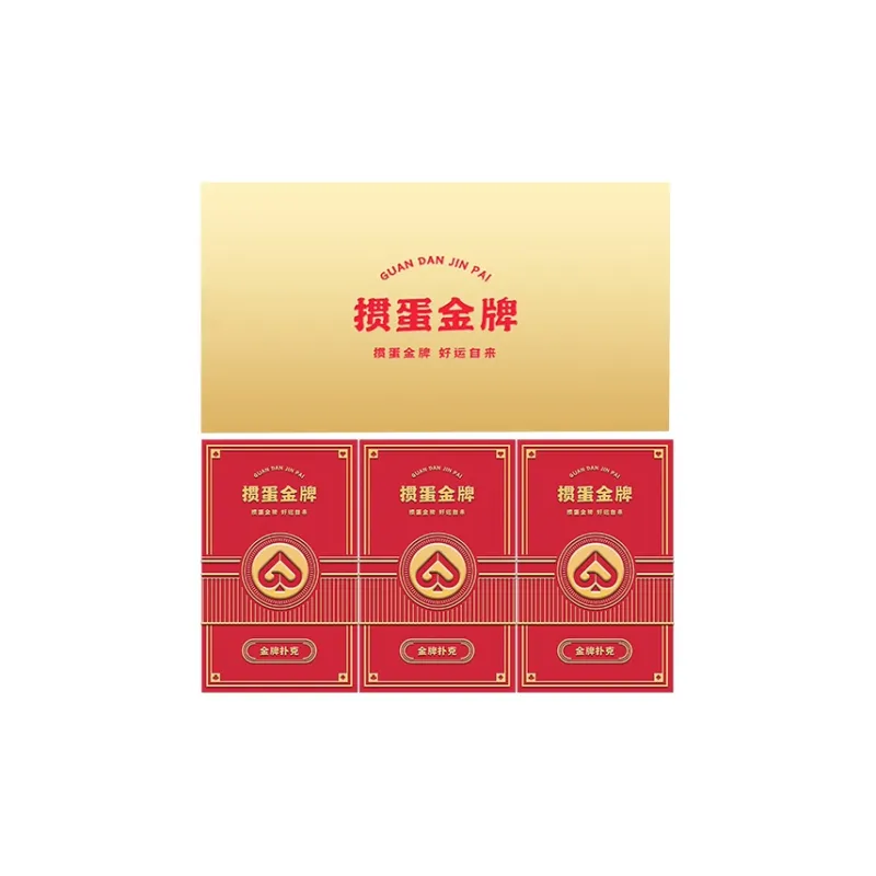 GPPOKER Knockout Gold Medal L3 1 Pack 3 Boxes 6 Pairs Poker Cards-4