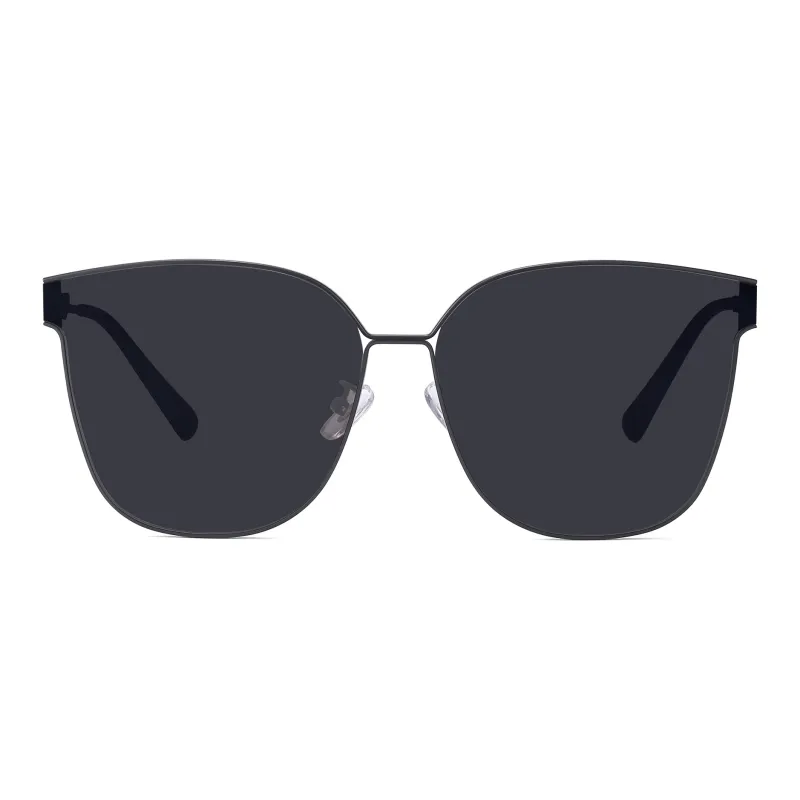 PULAIS Alloy Plate Frame Square Sunglasses Unisex-0
