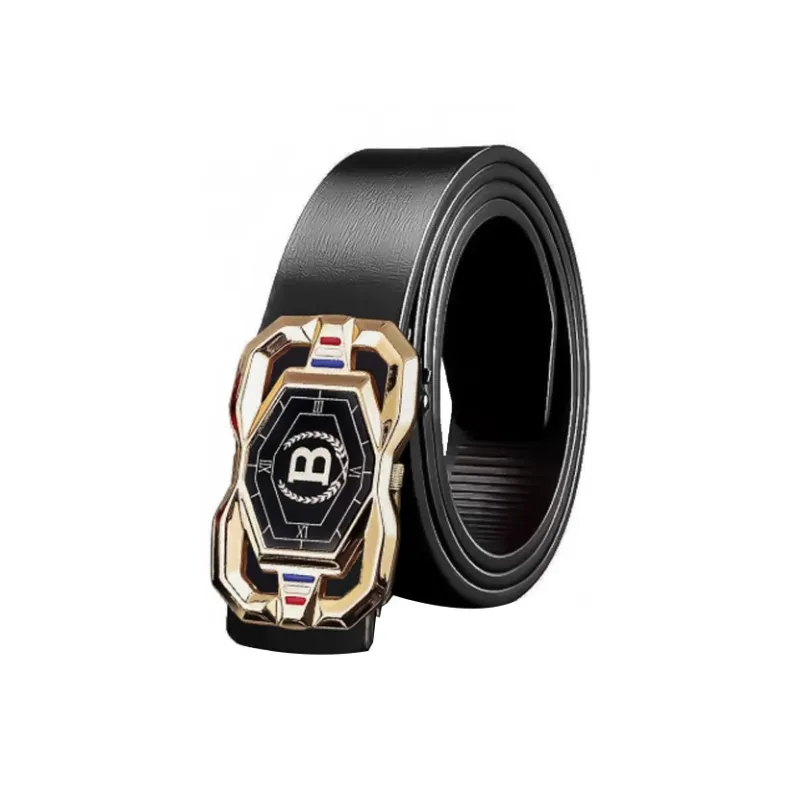 JKEM PU Leather Belts Unisex 3.3cm-4