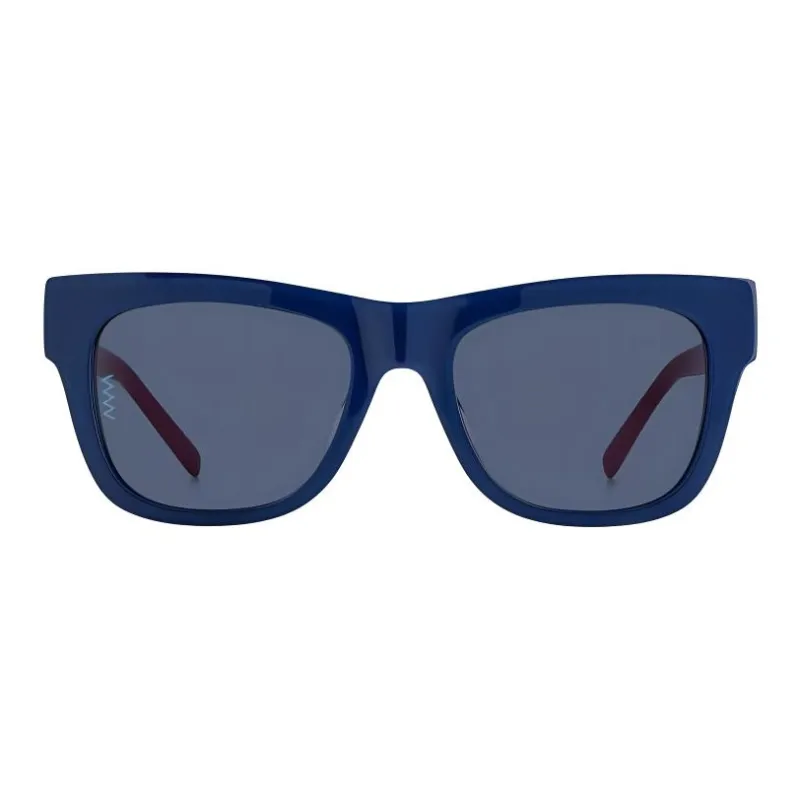 M Missoni Plastic Rectangular Sunglasses Women's Cherry Blue-1