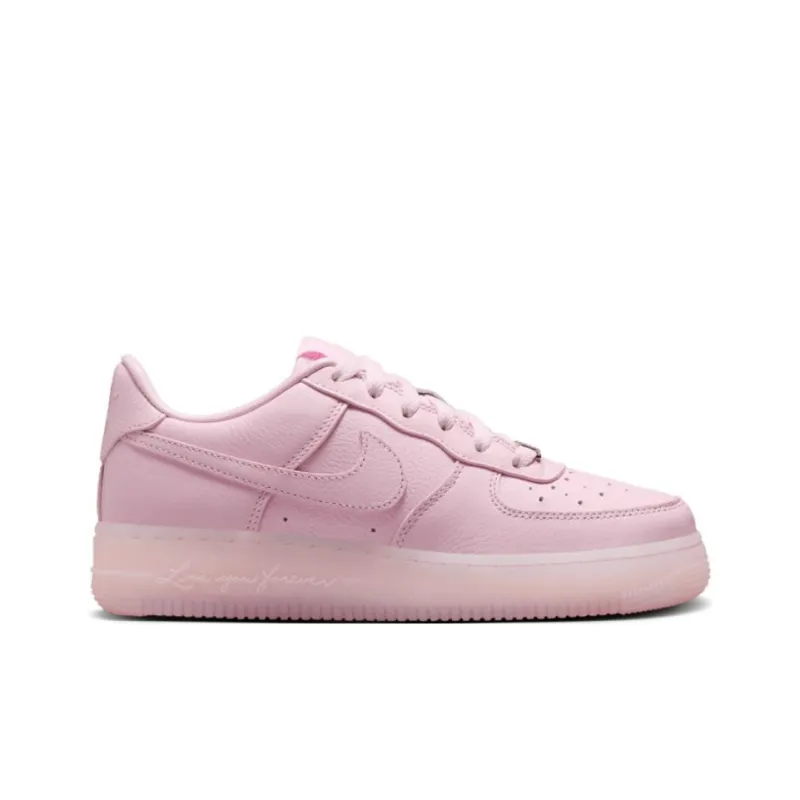 Drake NOCTA x Nike Air Force 1 Anti Slip Wear Resistant Low Top Kids Lifestyle Shoes Pink Unisex-1