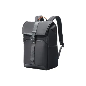 BOPAI Fabric Bonded Microfiber Synthetic Leather Backpack Regular Men's Black