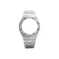 GAB-2100 Diamond Star Baby's Breath Silver Unibody Watch Case Strap