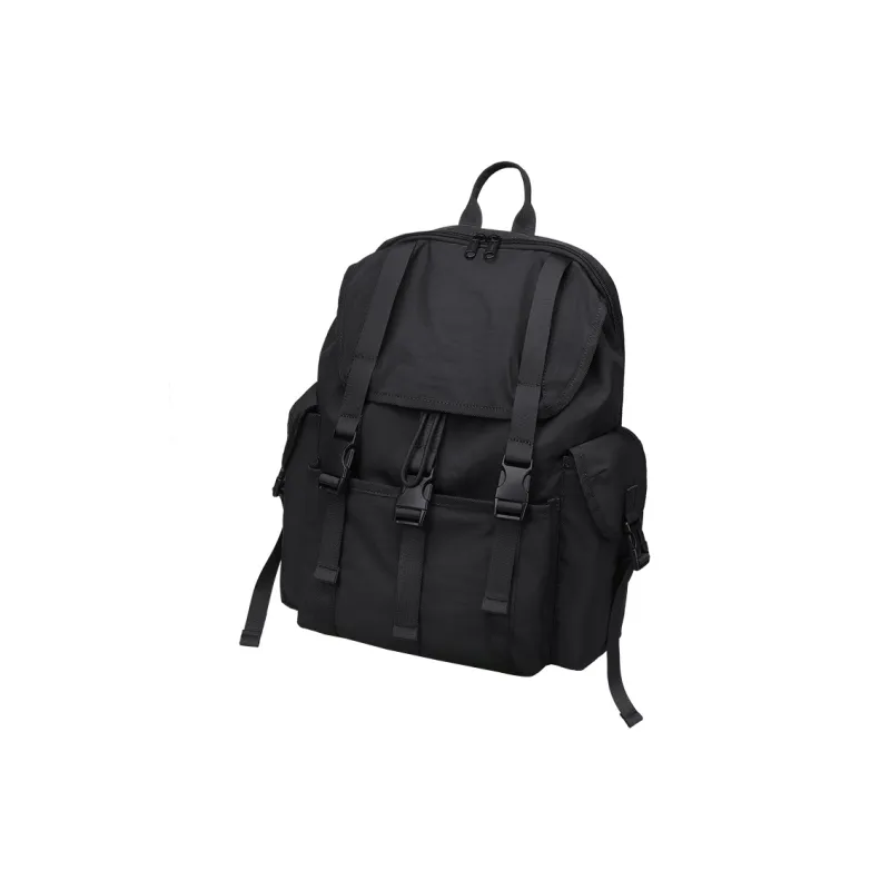V.NINE Fabric Backpack Regular Unisex Khaki/Obsidian Black-9