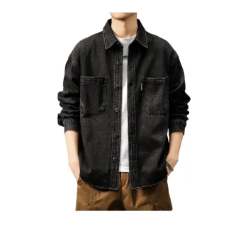 Devanro Denim Jacket Men's Black