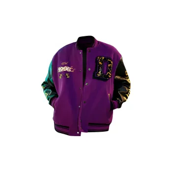 KOKO BASE Baseball Jacket Unisex Purple