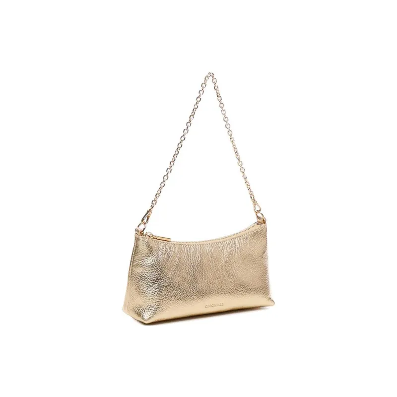 COCCINELLE Aura Logo Printed Chain Linked Shoulder Bag-1