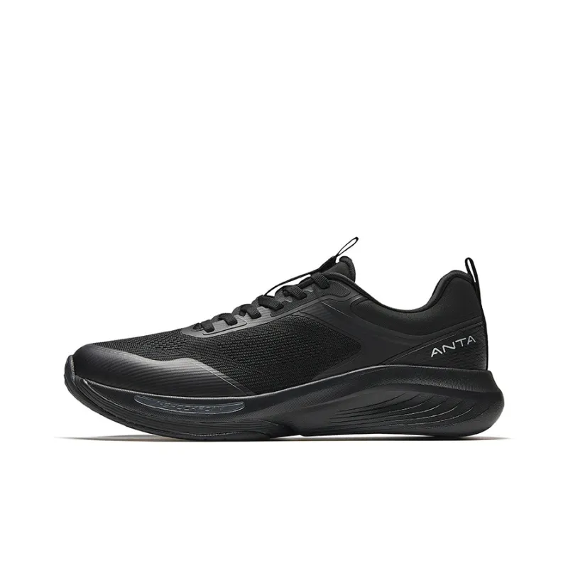 CHAOJIANTA Cushioned Slip-Resistant Abrasion-Resistant Low-Top Training Shoes Men's Basic Black-0