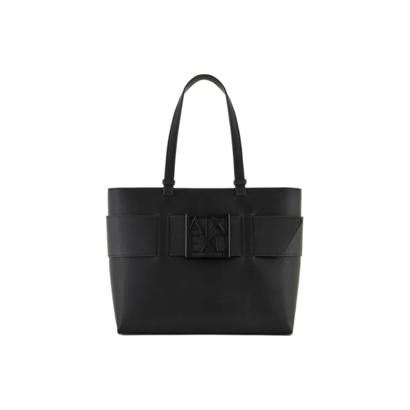 ARMANI EXCHANGEAE Polyurethane Shoulder Bag, Crossbody Bag, Handbag Women's Black-2