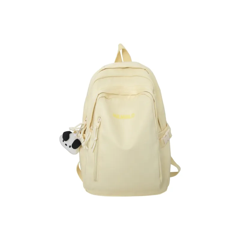 Travel Nylon Backpack Regular Unisex Black/White/Yellow/Pink/Blue-18