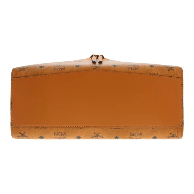 MCM Diamante 3D Spanish Calfskin Crossbody Bag, Shoulder Bag Medium Size Unisex Brown-1