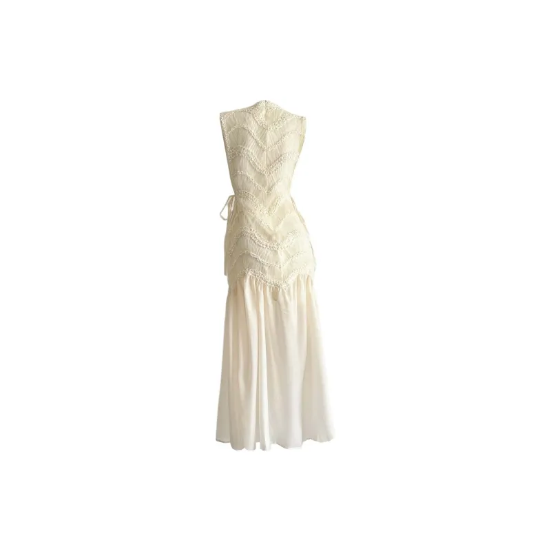 TURN UP Sleeveless Dress Women's Apricot-1