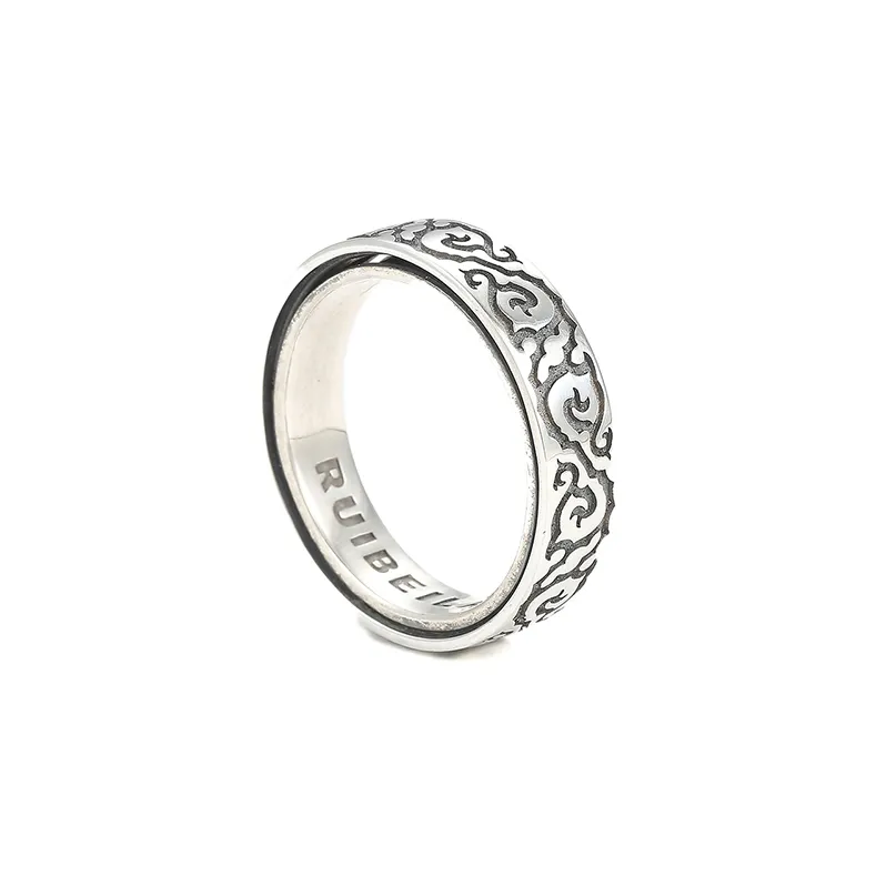 Ruibeila 925 Sterling Silver Rings Men's-4