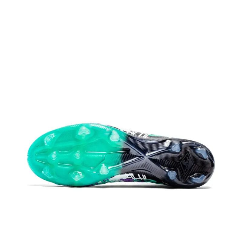 Kuding Soccer Shoes Unisex High Top Pink/Gold/Yellow/Green-11