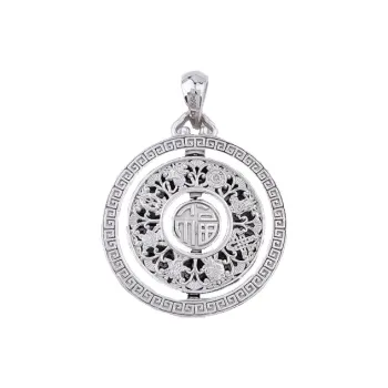 Old Qingyun Silver Building 999 Fine Silver Pendants Women's