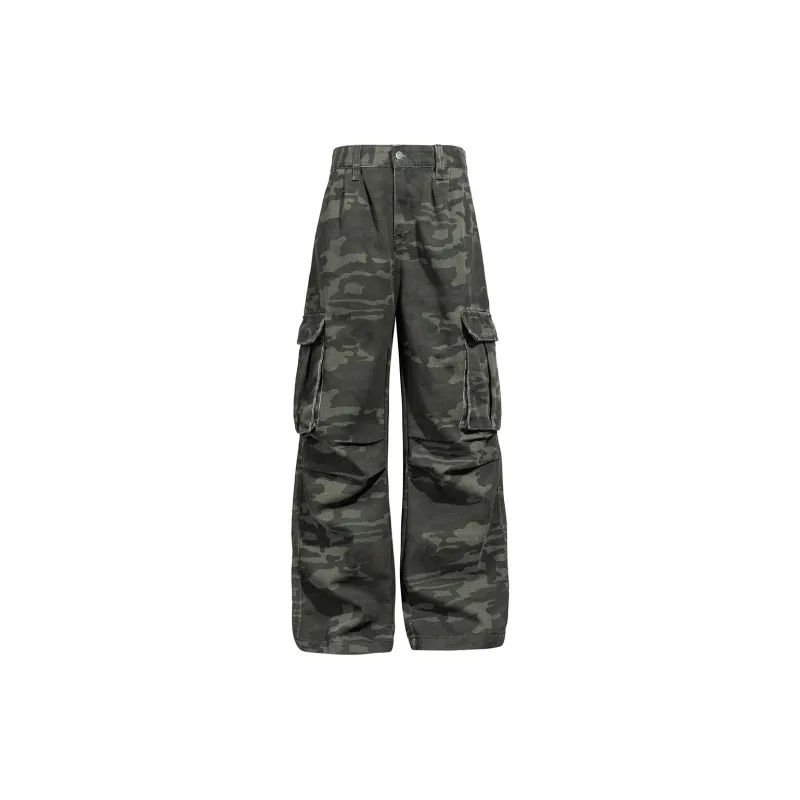 ROSECREED Cargo Pants Unisex Camouflage-1