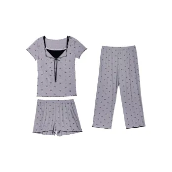 Xiang Ning Pai Pajama Set Women's Gray
