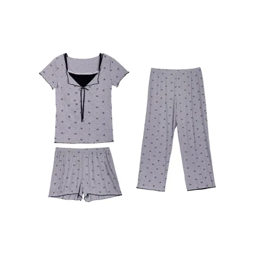 Xiang Ning Pai Pajama Set Women's Gray