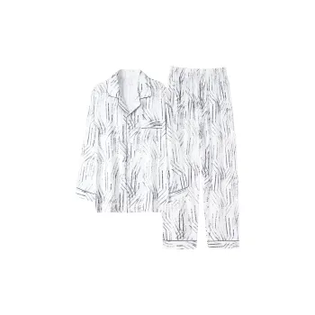 MIIOW Trend Party Series Pajama Set Men's White