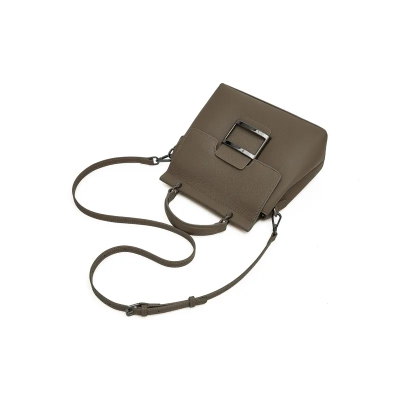Old Man's Head Synthetic Leather Shoulder Bag Crossbody Bag Handbag Women's Black/Gray-4