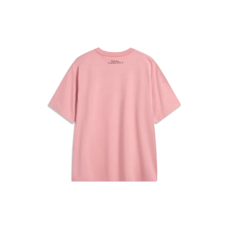 LiNing Basketball Collection T-Shirt Men's Apricot Pink-1
